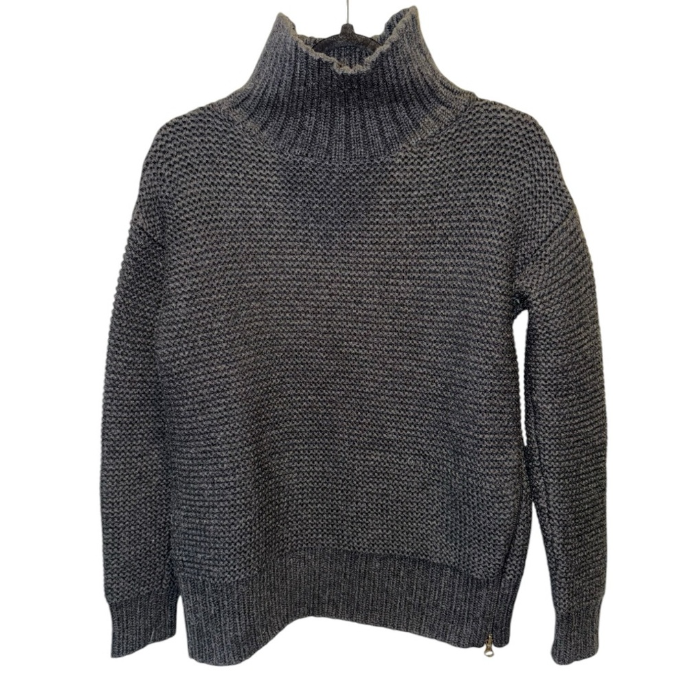 LULULEMON Karma Kurmasana Merino Wool Heather Black Sweater Size 4 - Picture 14 of 16